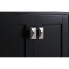 Elegant Decor 32 Inch Single Bathroom Vanity In Black With Backsplash, 2PK VF18832BK-BS